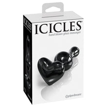 Load image into Gallery viewer, Icicles No.74 Heart Shaped Plug-Black
