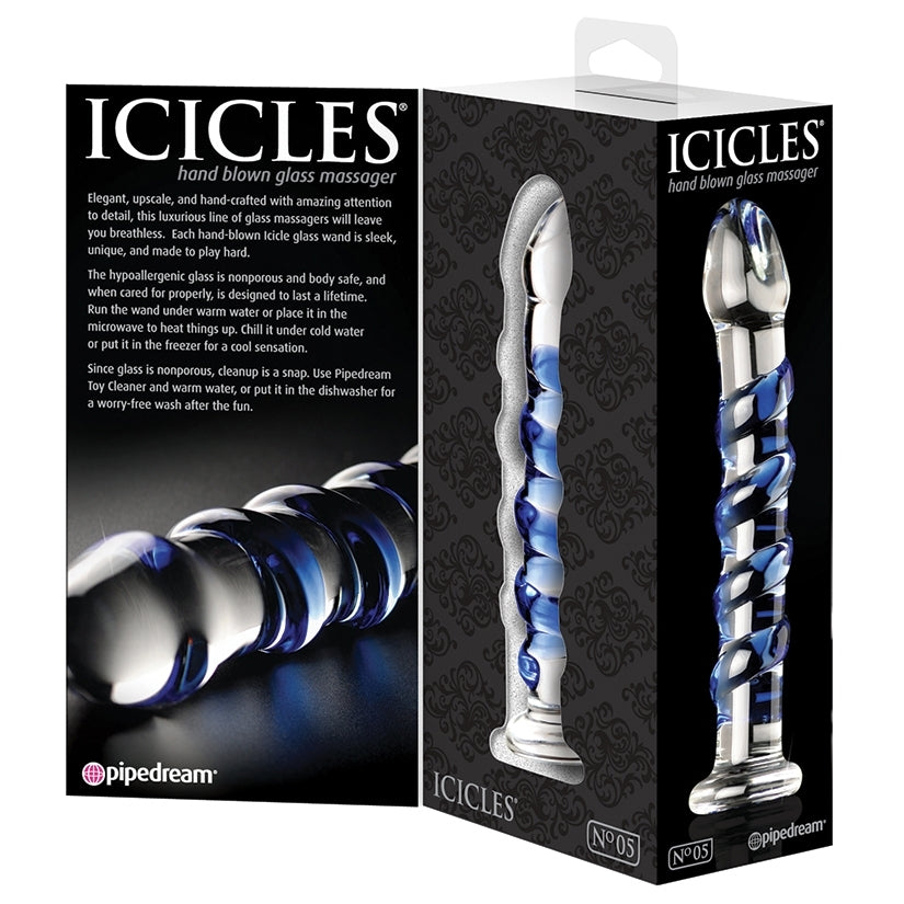 Icicles No.5-Blue Swirl 7