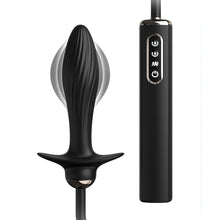 Load image into Gallery viewer, Anal Fantasy Elite Auto Throb Inflatable Vibrating Plug-Black
