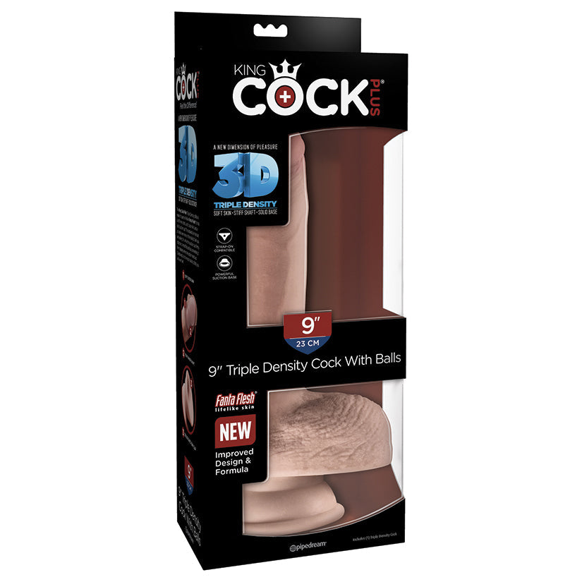 King Cock Plus Triple Density Cock with Balls-Light 9