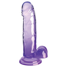 Load image into Gallery viewer, King Cock Clear with Balls-Purple 7
