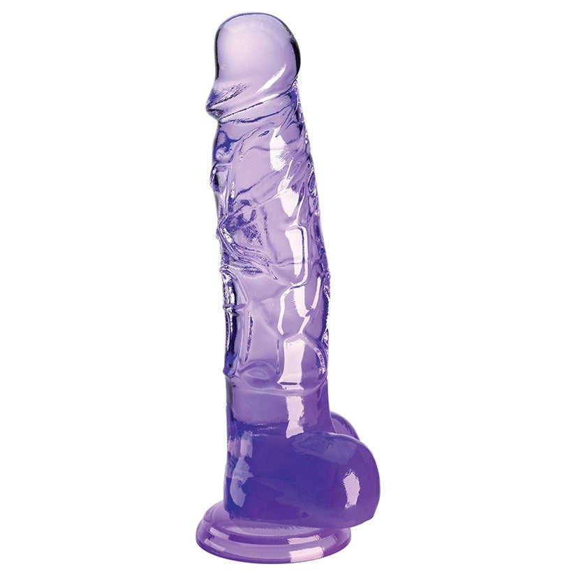 King Cock Clear with Balls-Purple 8