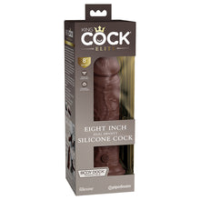 Load image into Gallery viewer, King Cock Elite Dual Density Silicone Cock-Brown 8
