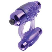 Load image into Gallery viewer, Fantasy C-Ringz Duo-Vibrating Super Ring-Purple
