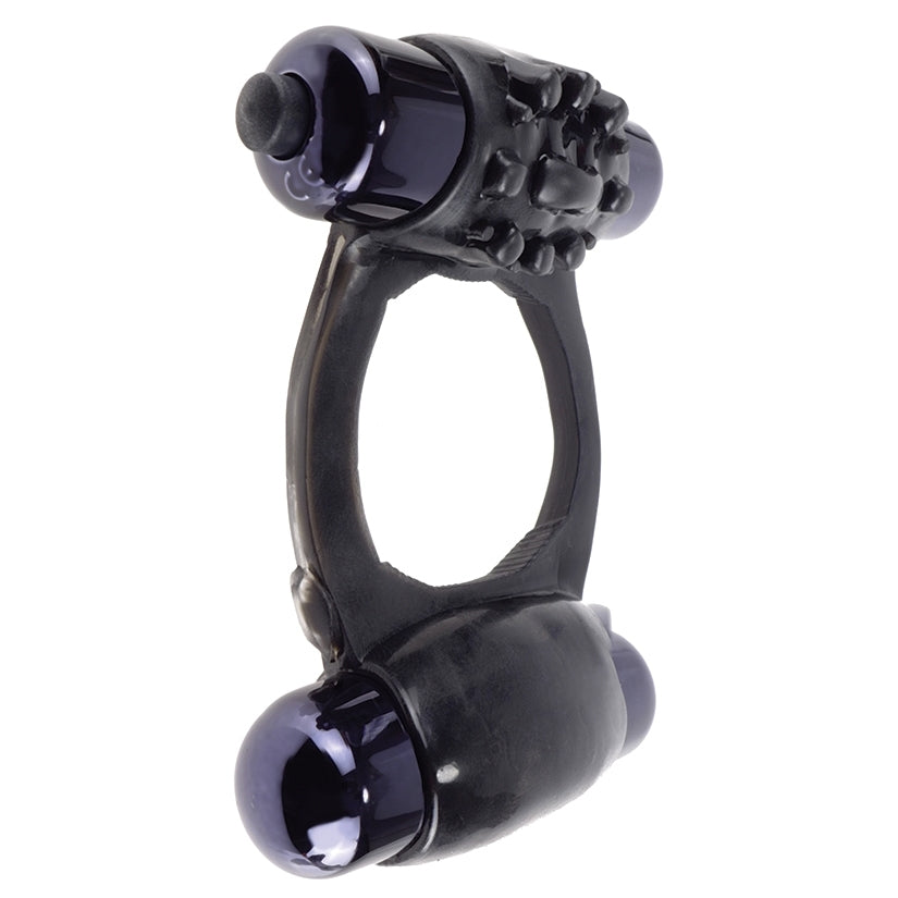 Fantasy C-Ringz Duo-Vibrating Super Ring-Black