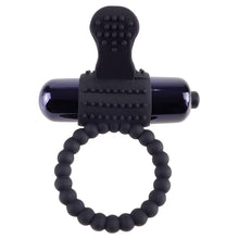 Load image into Gallery viewer, Fantasy C-Ringz Vibrating Silicone Super Ring-Black
