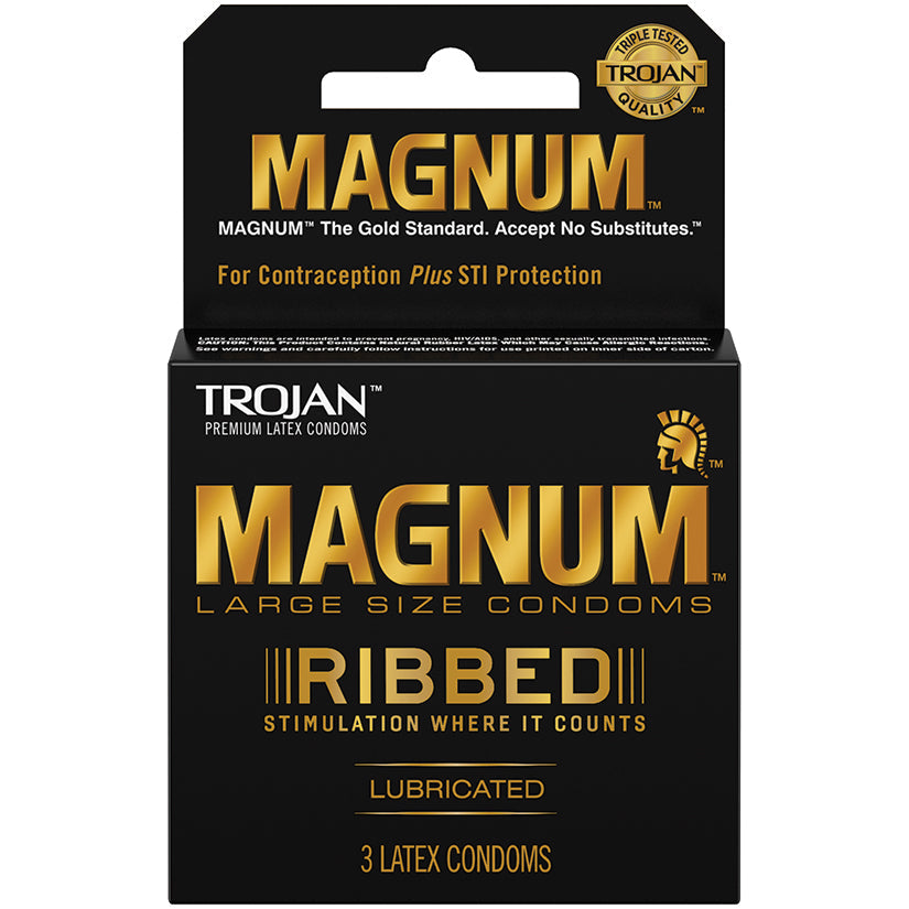 Trojan Magnum Ribbed (3 Pack)