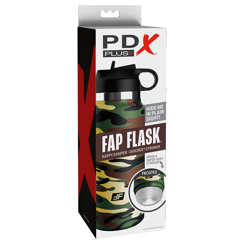 PDX Plus Fap Flask Happy Camper-Frosted