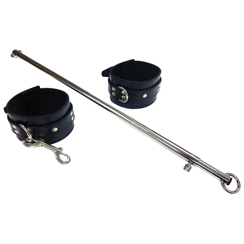 Rouge Group Adjustable Leg Spreader Bar with Black Cuffs