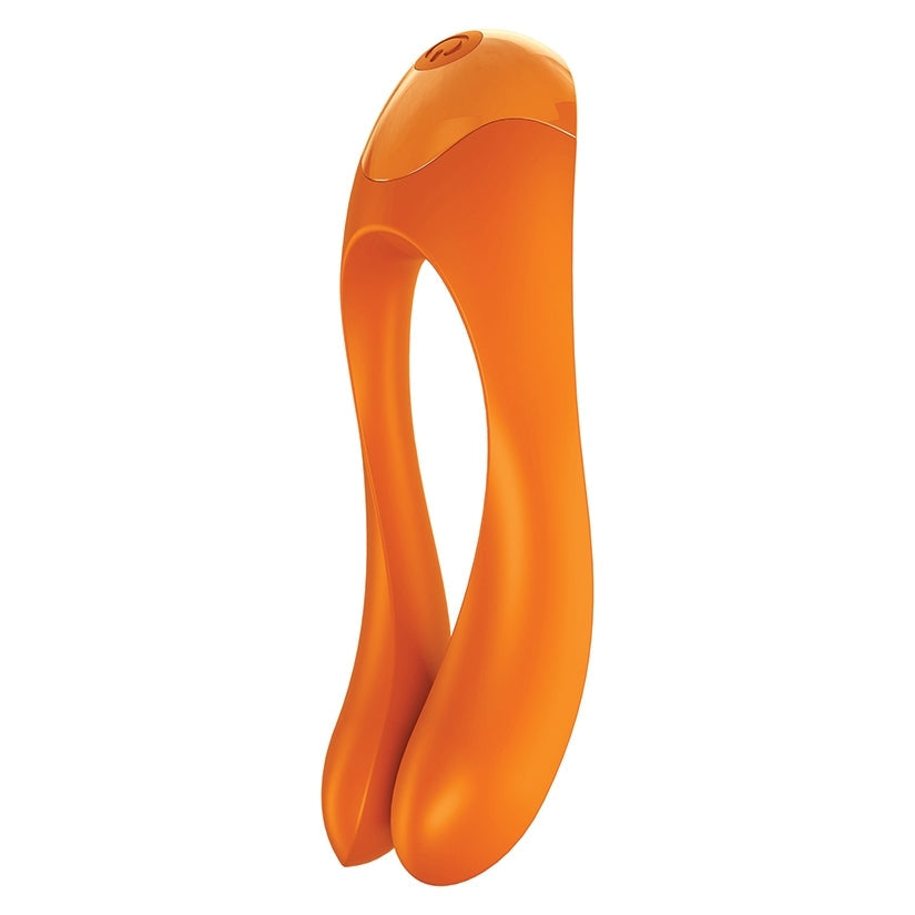 Satisfyer Candy Cane Finger Vibrator-Orange
