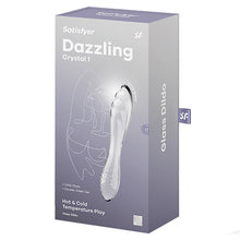 Load image into Gallery viewer, Satisfyer Dazzling Crystal Glass Dildo-Clear
