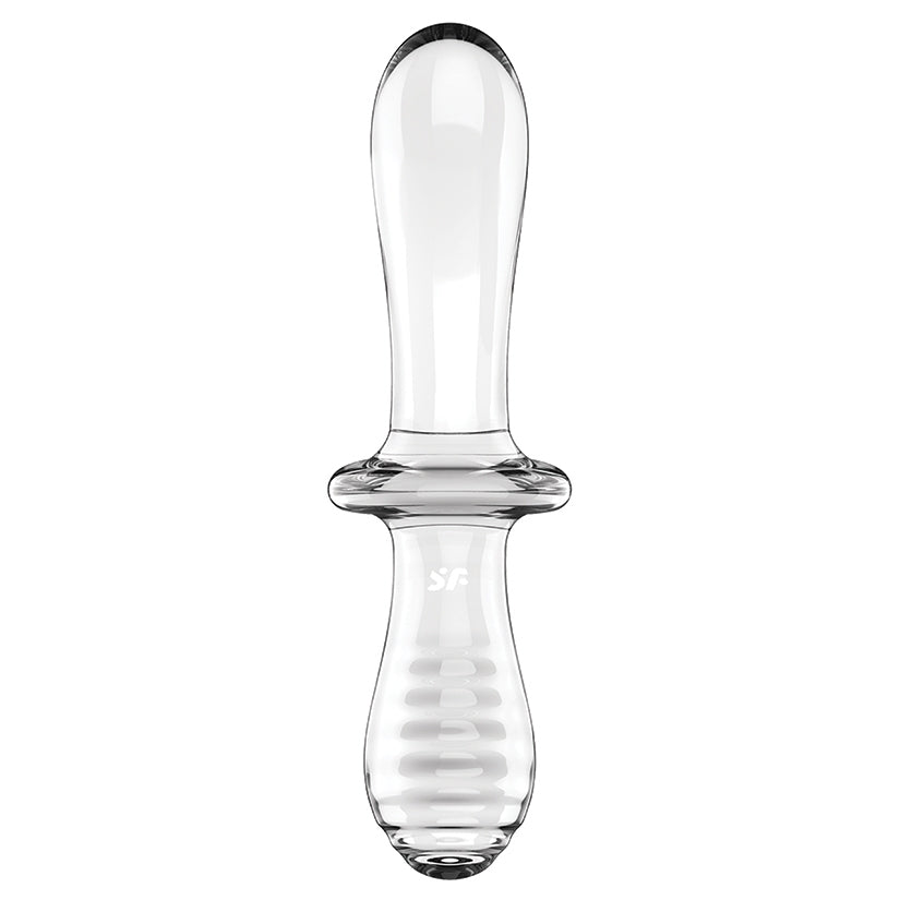 Satisfyer Double Crystal Glass Dildo-Clear
