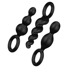 Load image into Gallery viewer, Satisfyer Booty Call Plugs-Black (Set Of 3)
