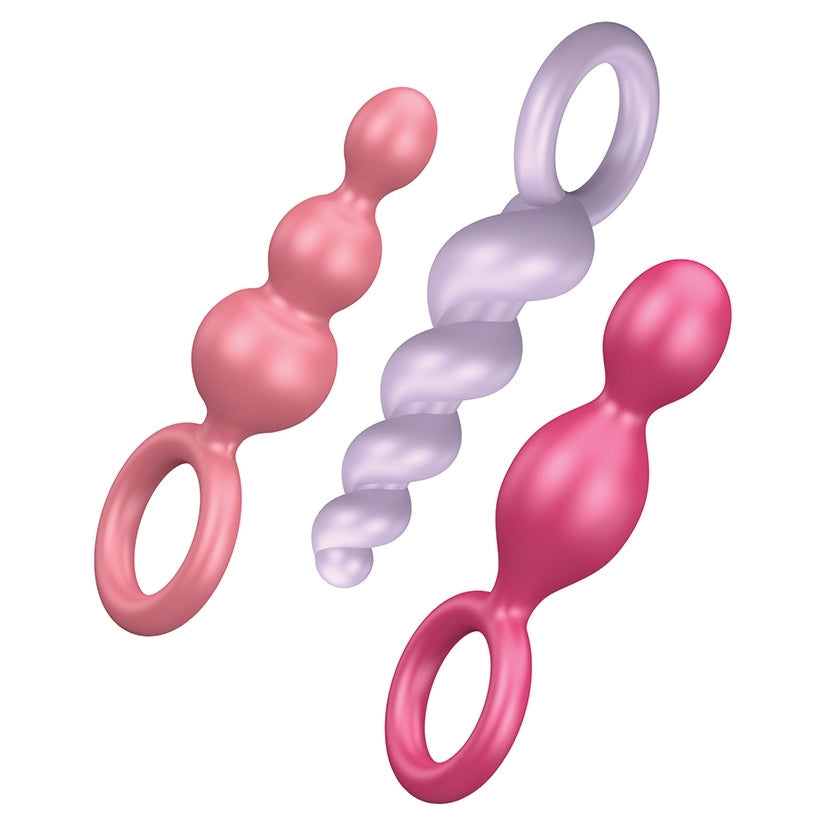 Satisfyer Booty Call Plugs-Assorted Colors (Set Of 3)