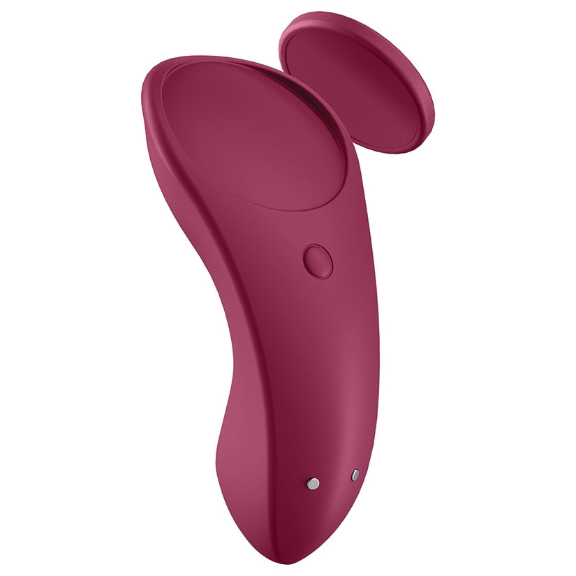 Satisfyer Sexy Secret Panty Vibrator-Wine Red