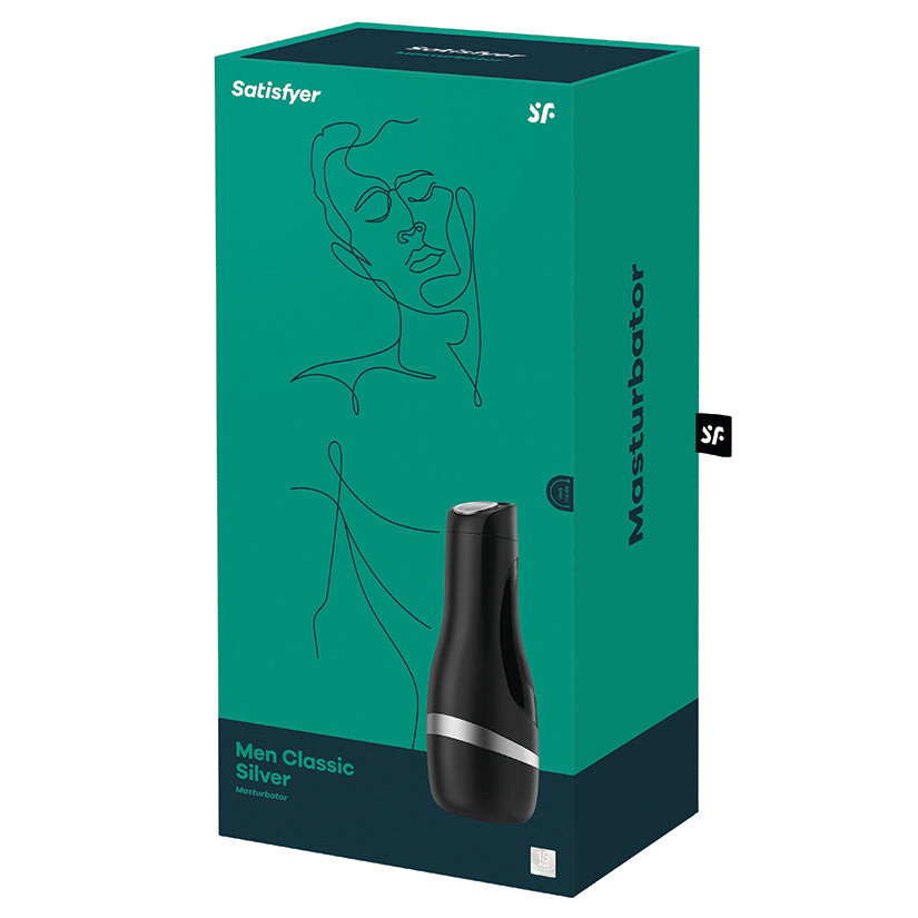 Satisfyer Men Classic Silver Masturbator-Silver