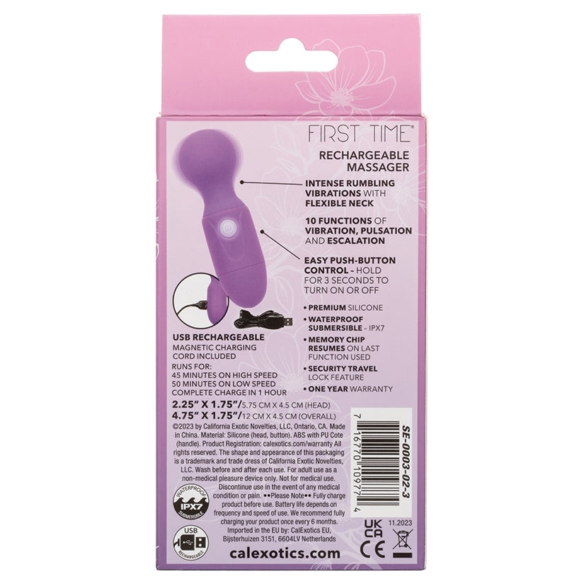 First Time Rechargeable Massager-Purple