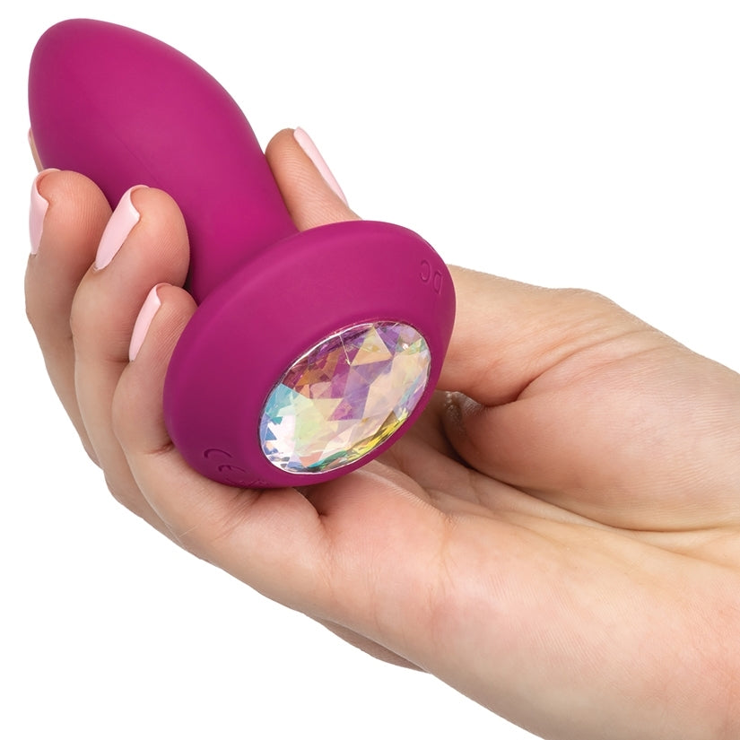 Power Gem Vibrating Petite Crystal Probe-Purple