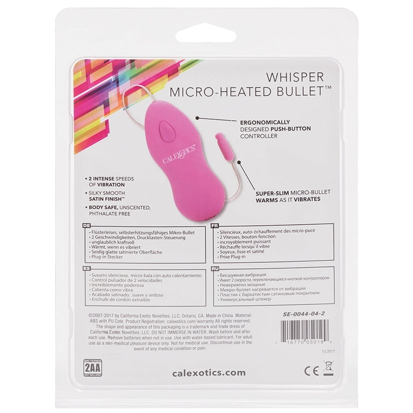 Classic Whisper Micro-Heated Bullet-Pink