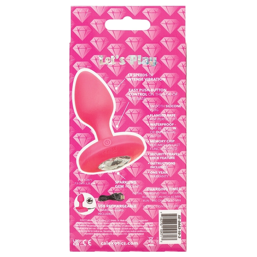 Cheeky Gems Rechargeable Vibrating Probe-Pink Medium