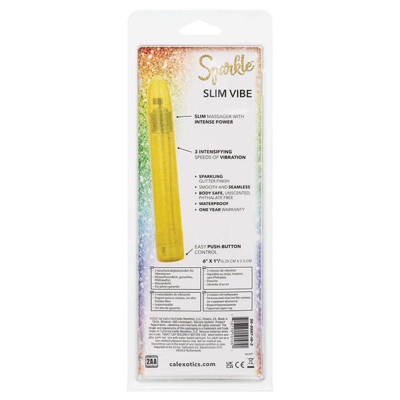Sparkle Slim Vibe-Yellow