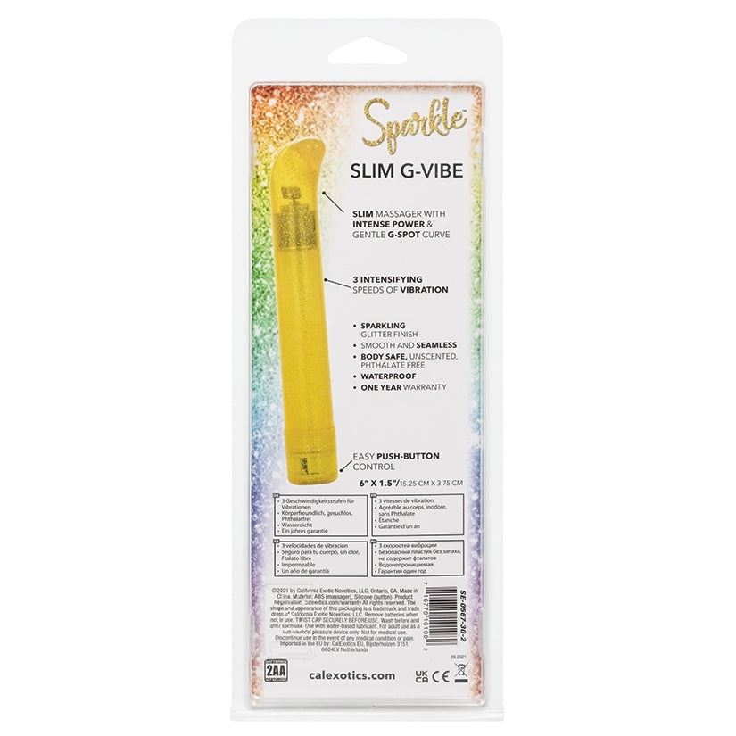 Sparkle Slim G-Vibe-Yellow