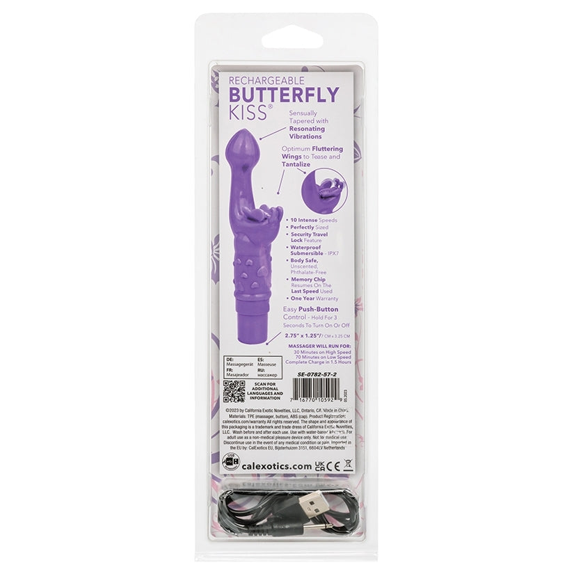Rechargeable Butterfly Kiss-Purple