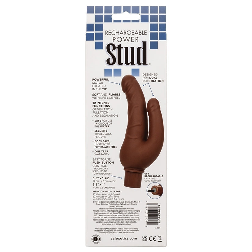 Rechargeable Power Stud Over & Under-Brown