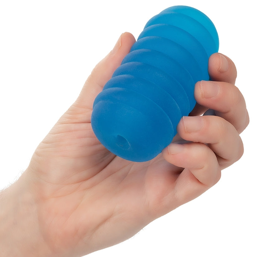Pop Sock Ribbed-Blue