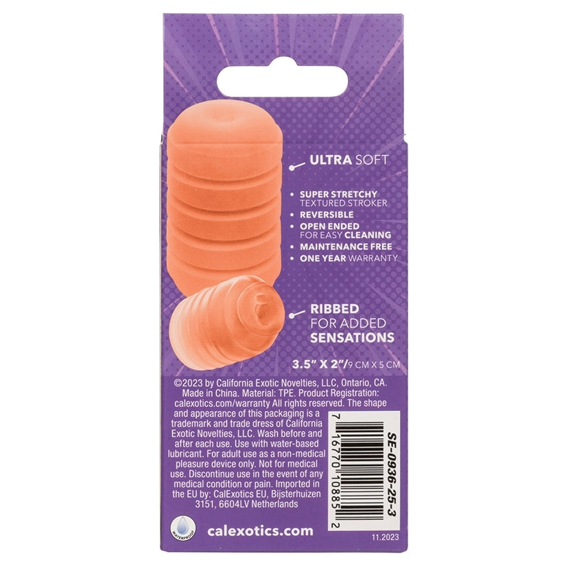 Pop Sock Ribbed-Orange