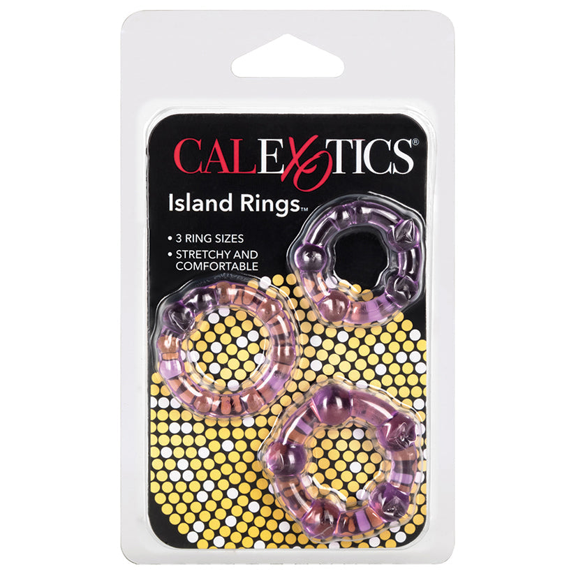 Island Rings-Purple 3Pk