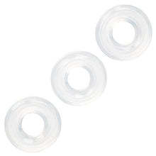 Load image into Gallery viewer, Silicone Stacker Rings-Clear 3Pk
