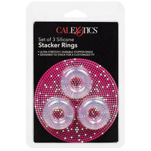 Load image into Gallery viewer, Silicone Stacker Rings-Clear 3Pk
