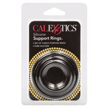 Load image into Gallery viewer, Silicone Support Rings-Black 3Pk
