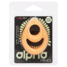 Load image into Gallery viewer, Alpha Glow-In-The-Dark Liquid Silicone Teardrop Ring
