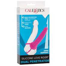 Load image into Gallery viewer, Love Rider Silicone Dual Penetrator Pink
