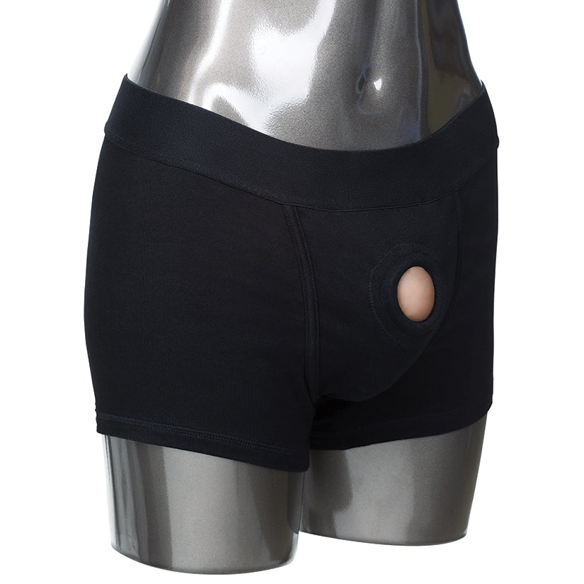 Packer Gear Boxer Brief Harness-Black XS/S
