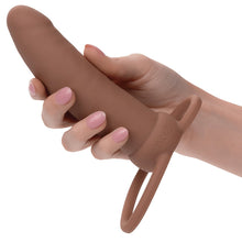 Load image into Gallery viewer, Performance Maxx Rechargeable Thick Dual Penetrator-Brown
