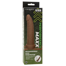 Load image into Gallery viewer, Performance Maxx Rechargeable Dual Penetrator - Brown
