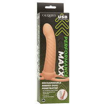 Load image into Gallery viewer, Performance Maxx Rechargeable Ribbed Dual Penetrator-Ivory
