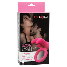 Load image into Gallery viewer, Silicone Rechargeable Triple Clit Flicker
