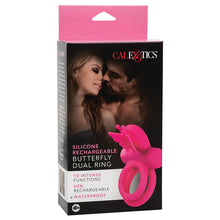 Load image into Gallery viewer, Silicone Rechargeable Butterfly Dual Ring
