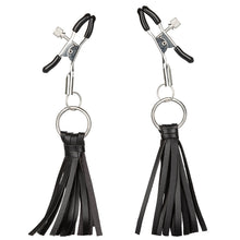 Load image into Gallery viewer, Nipple Play Playful Tassels Nipple Clamps-Black
