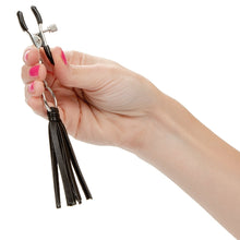 Load image into Gallery viewer, Nipple Play Playful Tassels Nipple Clamps-Black
