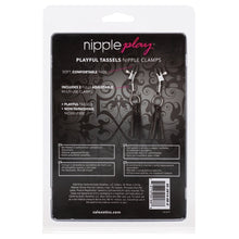 Load image into Gallery viewer, Nipple Play Playful Tassels Nipple Clamps-Black
