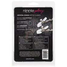 Load image into Gallery viewer, Nipple Play Crystal Chain Nipple Clamps
