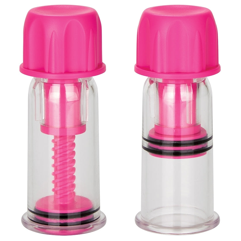Nipple Play Vacuum Twist Suckers-Pink