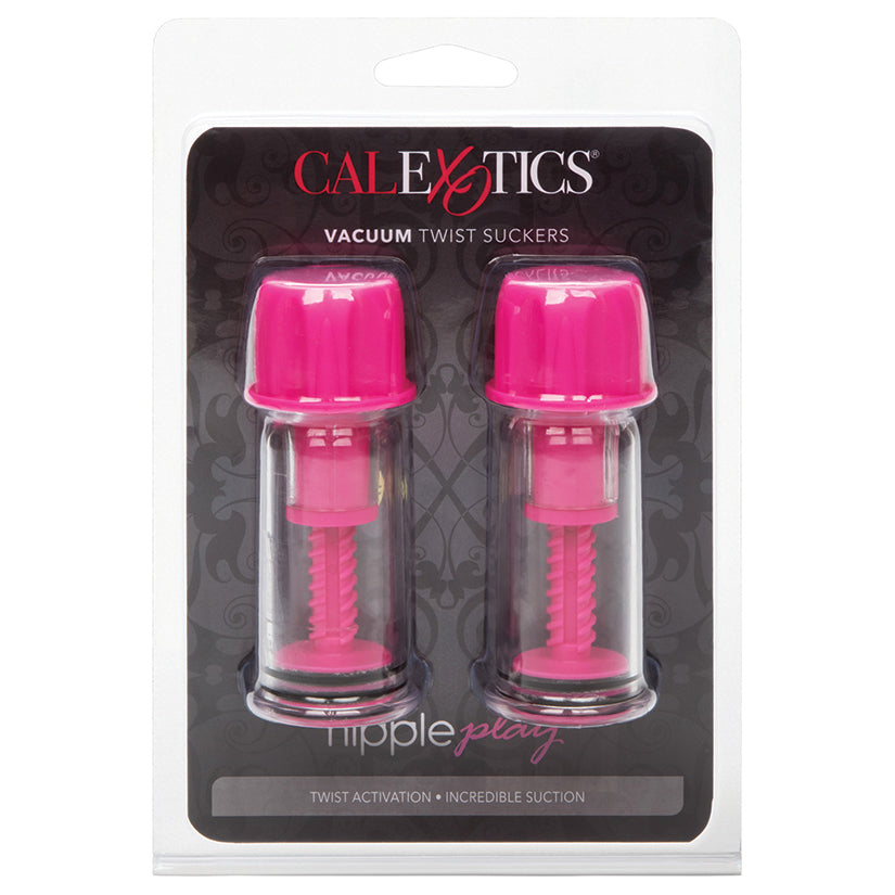 Nipple Play Vacuum Twist Suckers-Pink