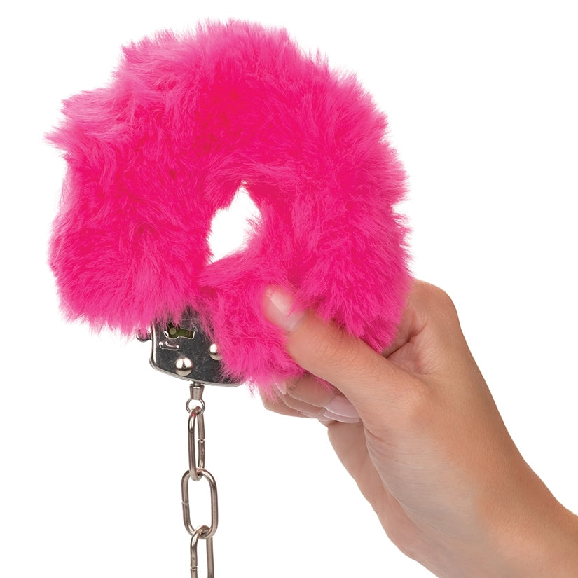 Ultra Fluffy Furry Cuffs-Pink