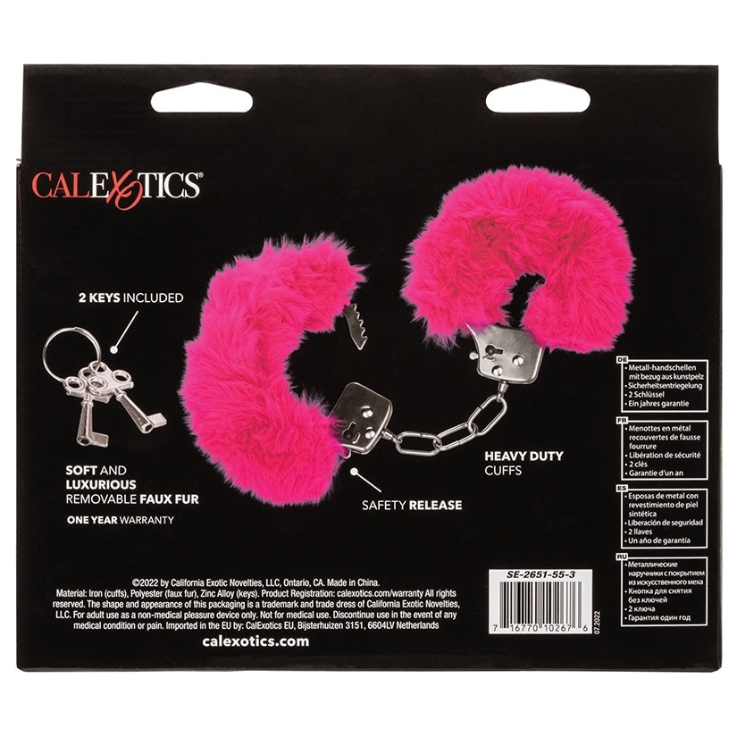 Ultra Fluffy Furry Cuffs-Pink